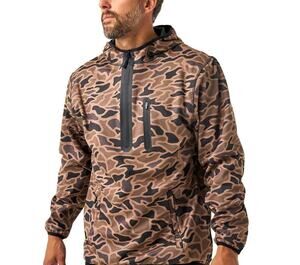 NWT Burlebo Men's Duke Tech Mid Layer Gauge Camo Pullover Size M (1326)